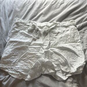 Thread & Supply High Waist White Shorts